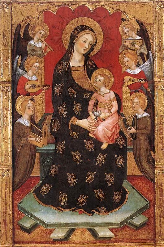 SERRA, Pedro Madonna with Angels Playing Music oil painting image